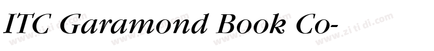 ITC Garamond Book Co字体转换